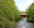 Fishing Creek with the Stillwater Covered Bridge in the background