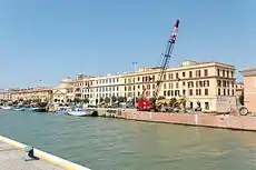 The harbor by the Tiber′s mouth