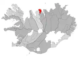 Location of the Municipality of Fjallabyggð