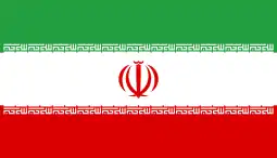 Flag of Iran (charged horizontal tricolour triband)