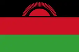 Flag of Malawi (rising sun)