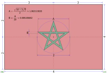 Construction sheet of the flag of Morocco