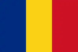 Flag of Romania (vertical tricolour triband)