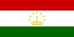 Flag of the Republic of Tajikistan (since 1992)