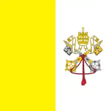 Vatican City (charged vertical bicolour)