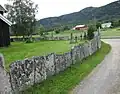 Surrounding slate fence