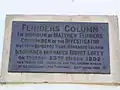 Flinders Column dedication plaque, from 1902