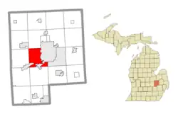 Location within Genesee County