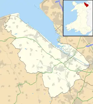 Cefn-y-bedd is located in Flintshire