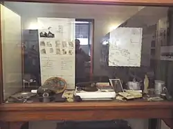 Display of Florence's German POW Camp artifacts.