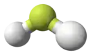 Ball-and-stick model of fluoronium