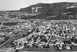 Aerial view of the town (1961)