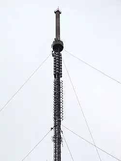 Top of the Follingbo transmitter mast in Follingbo