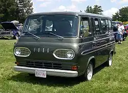 First generation "flat nosed" Ford Falcon van.