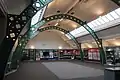 Exhibition Hall: the iron trusses are from the former Rolfe Street public baths, Smethwick, built 1888, designed by Harris, Martin & Harris