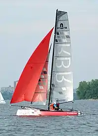 Formula 18 catamaran sailboat