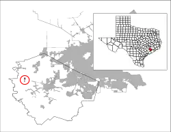 Location of Orchard, Texas