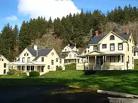 Historic building on a slight hill