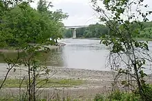 Confluence of the Minnesota River and Mississippi River, in Fort Snelling State Park.