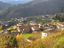 View of two of the  frazioni in the municipality, La Villa and Ceserana