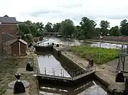 Castle Mills Lock and Basin, near the Foss Barrier and the confluence with River Ouse53°57′15″N 1°04′41″W﻿ / ﻿53.954078°N 1.077944°W﻿ / 53.954078; -1.077944