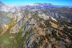 Steve Fossett crash site on Volcanic Ridge