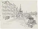 Drawing 'Old Entrepotdok' (14 July 1939) by Fré Cohen