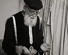 Fr. Anthony Praying during Lenten service