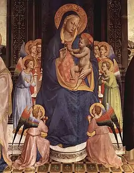 Fra Angelico, The Madonna of San Domenico, Fiesole, 1428-1430.