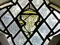 Medieval glass fragment in the church