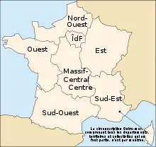 European constituencies in France in 2009