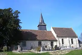 The church in Douville-en-Auge