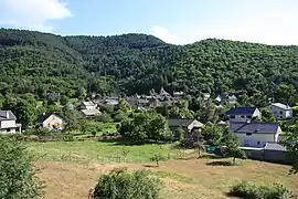 A general view from the promontory of the Collegiate church of Bédouès