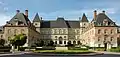 Maison Internationale at the Cité Internationale Universitaire de Paris (in the style of the Palace of Fontainebleau instead of Larson's usual Colonial Revival style), building opened 1936: 63 