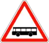 Buses crossing ahead