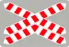 Level crossing without gates (several tracks)