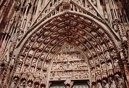 Archivolts and tympanum from Strasbourg Cathedral, France