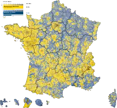 Results of the second round by municipality