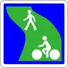 Pedestrian and cycle route