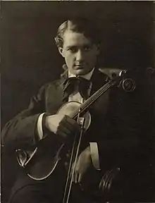 Portrait of Francesco Ferramosca with his violin