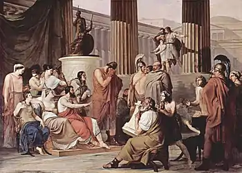 Image 44 Odysseus Overcome by Demodocus' Song, by Francesco Hayez, 1813–1815 (from Myth)