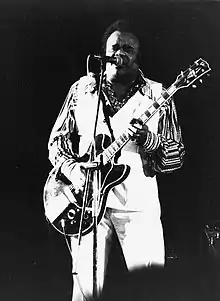 Image 20Freddie King in Paris, 1975 (from List of blues musicians)