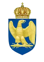 Smaller coat of arms of a French Prince during the Napoleonic Wars.