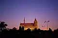 Frere Hall at sunset.