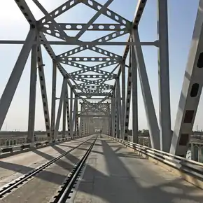 The friendship bridge between Uzbekistan and Hariatan, Afghanistan