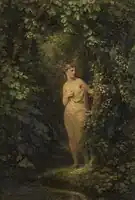 Nymph in the forest