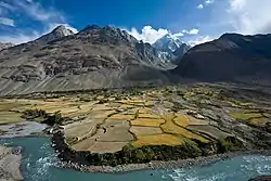 Flood plain cultivation in Afghanistan