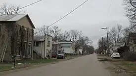 Looking west along E. Montgomery Road