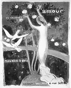 Frontispiece lithograph from the series Amour (1899)