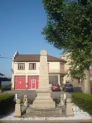 War memorial and fire station